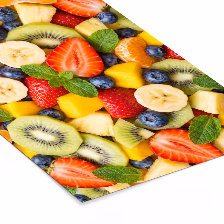 Poster met lijst - Fruit - Plakjes - Eten - Kleurrijk — 7