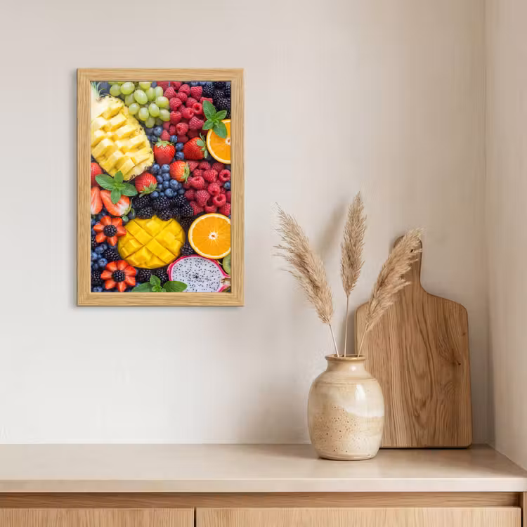 Poster met lijst - Fruit - Vers - Kleurrijk - Eten — 3