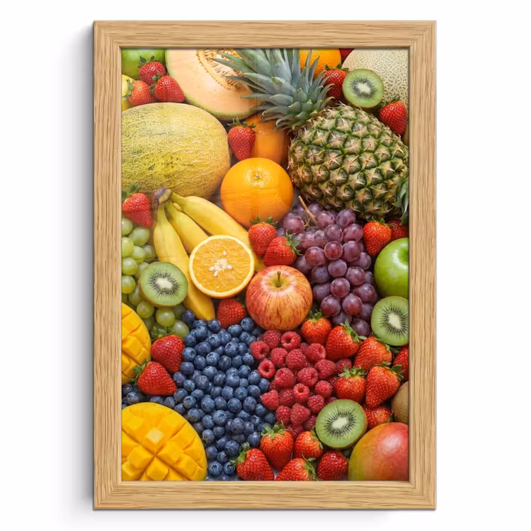 Poster met lijst - Eten - Fruit - Vers - Kleurrijk - Voeding — 1
