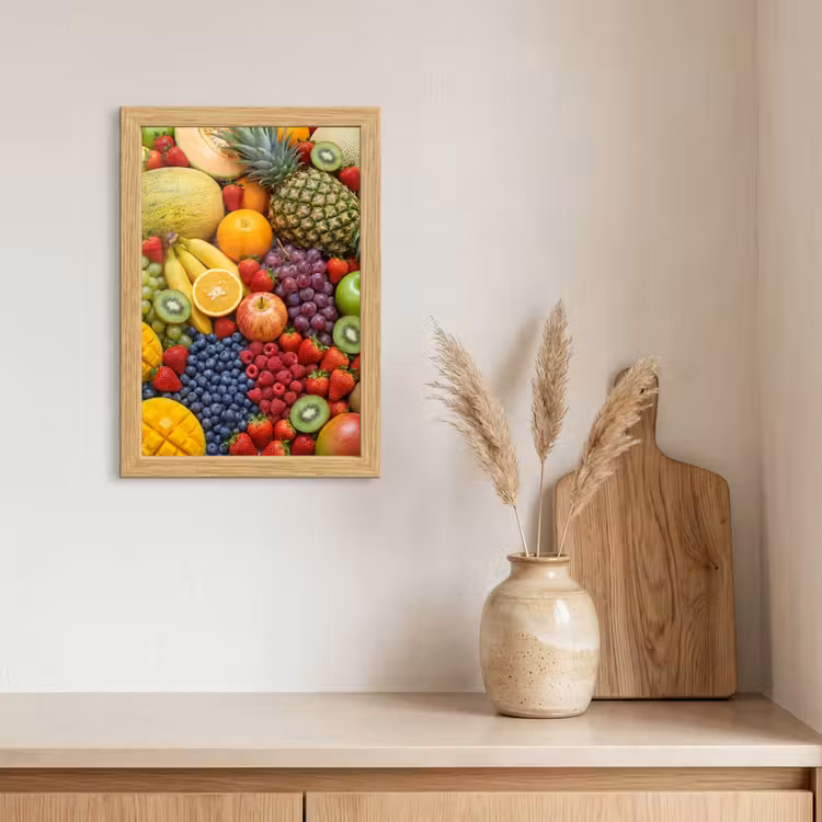 Poster met lijst - Eten - Fruit - Vers - Kleurrijk - Voeding — 3