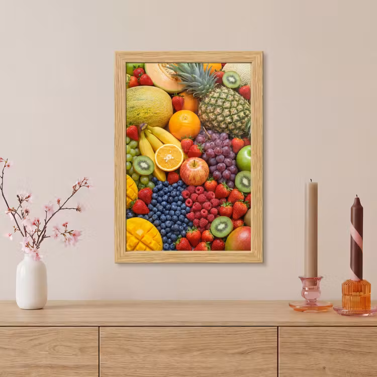 Poster met lijst - Eten - Fruit - Vers - Kleurrijk - Voeding — 5