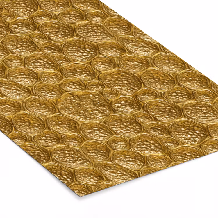 Poster met lijst - Gehamerd - Mozaïek - Antiek - Goud — 7