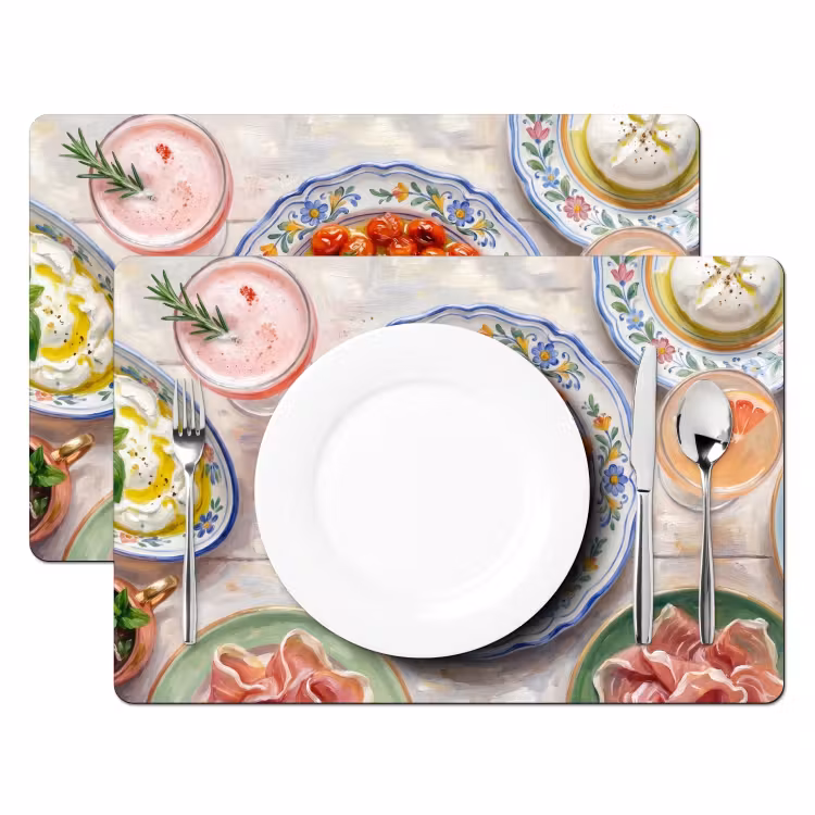 Placemat - 6 stuks - Eten - Tafel - Divers - Modern — 2