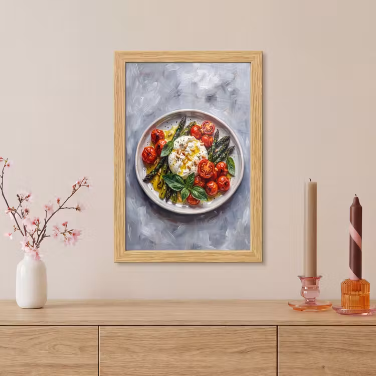 Poster met lijst - Eten - Groenten - Kaas - Modern - Vers — 5