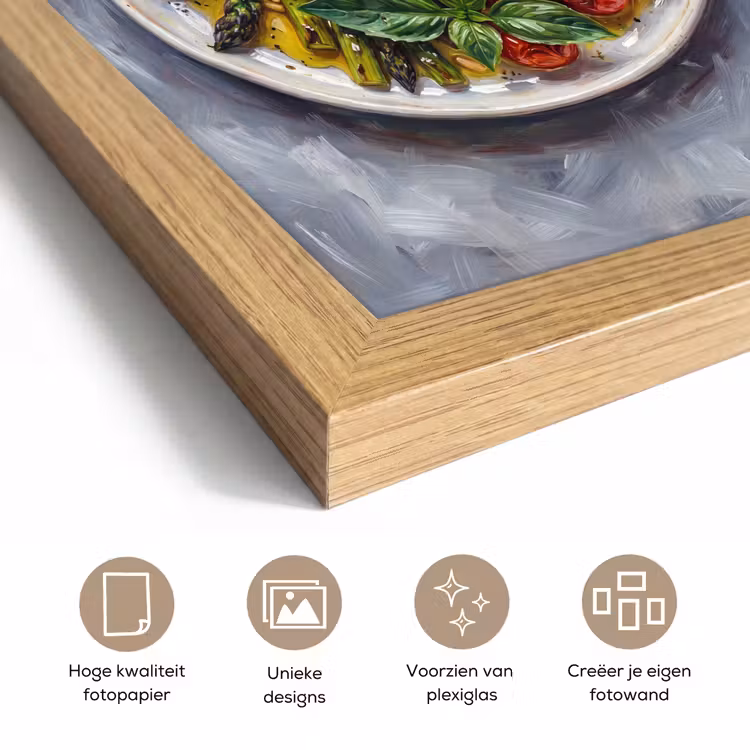 Poster met lijst - Eten - Groenten - Kaas - Modern - Vers — 6
