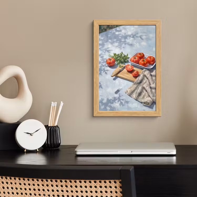 Poster met lijst - Eten - Keuken - Ingrediënten - Stillleven - Rood — 2