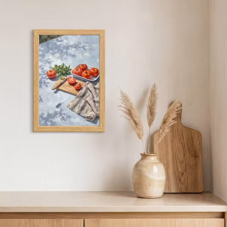 Poster met lijst - Eten - Keuken - Ingrediënten - Stillleven - Rood — 3