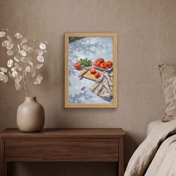 Poster met lijst - Eten - Keuken - Ingrediënten - Stillleven - Rood — 4