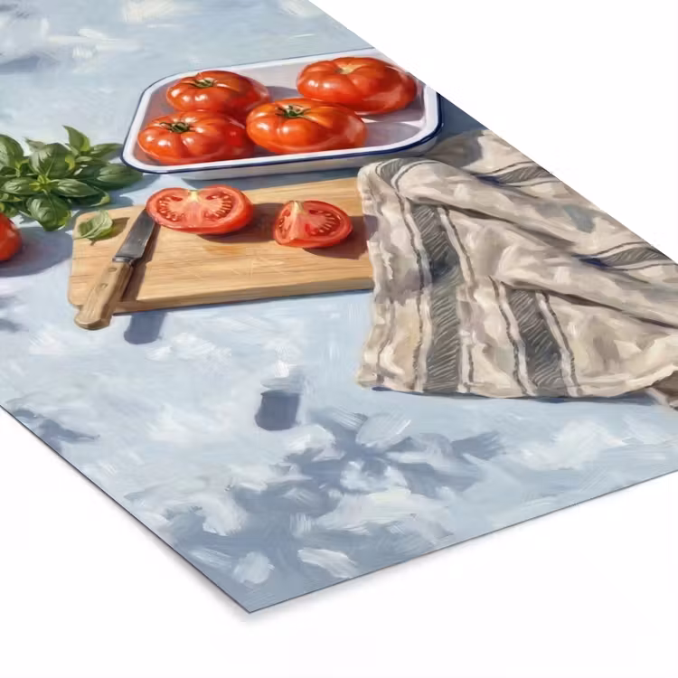 Poster met lijst - Eten - Keuken - Ingrediënten - Stillleven - Rood — 7