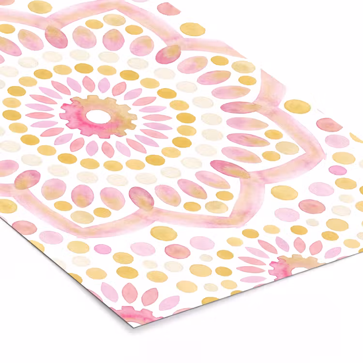 Poster met lijst - Abstract - Mandala - Kunst - Modern - Roze — 7
