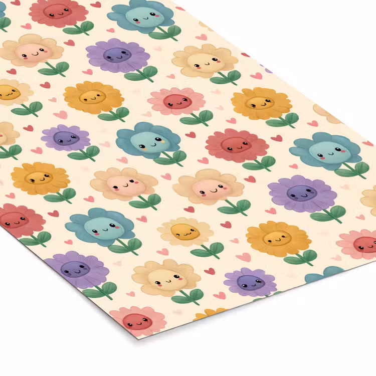 Poster met lijst - Bloemen - Hartjes - Kleurrijk — 7