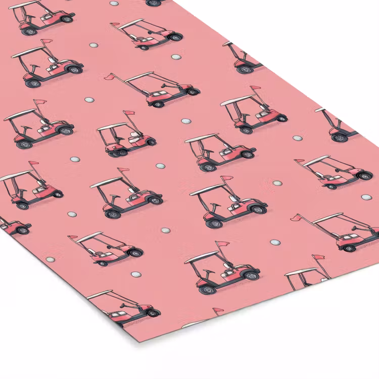 Poster met lijst - Golfkar - Retro - Roze — 7