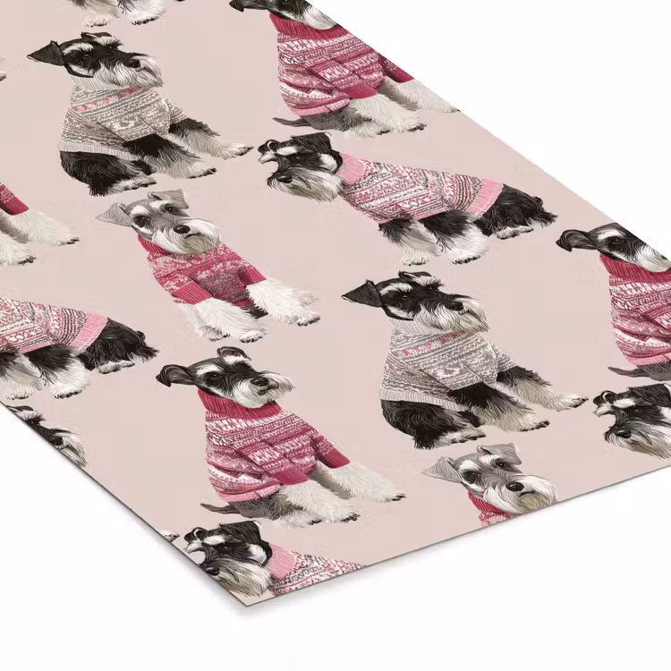 Poster met lijst - Honden - Truien - Rood — 7