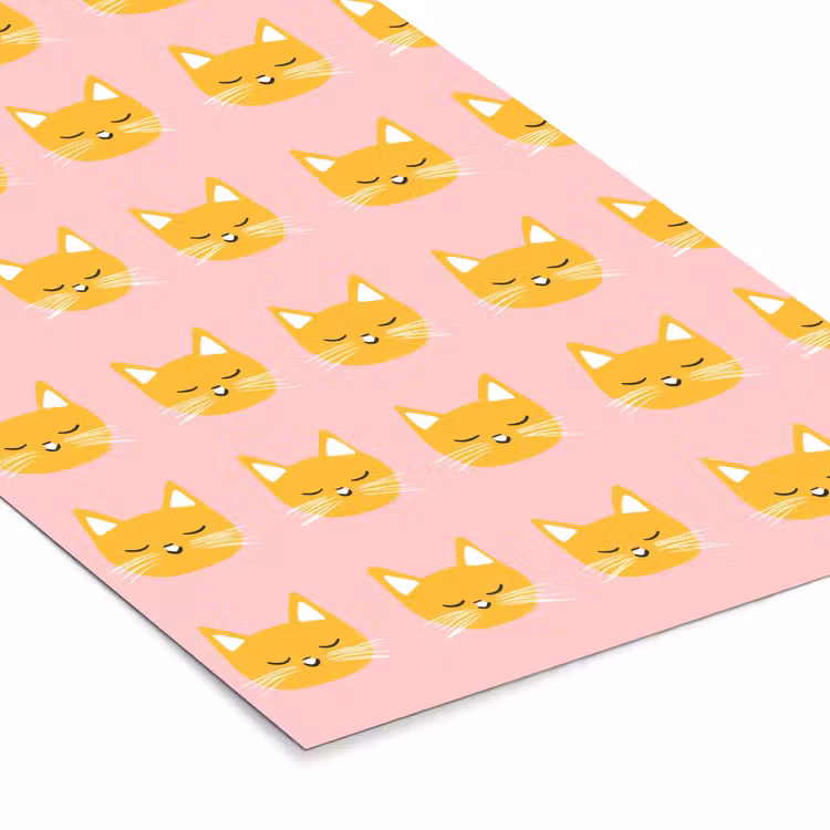 Poster met lijst - Katten - Patroon - Roze — 7