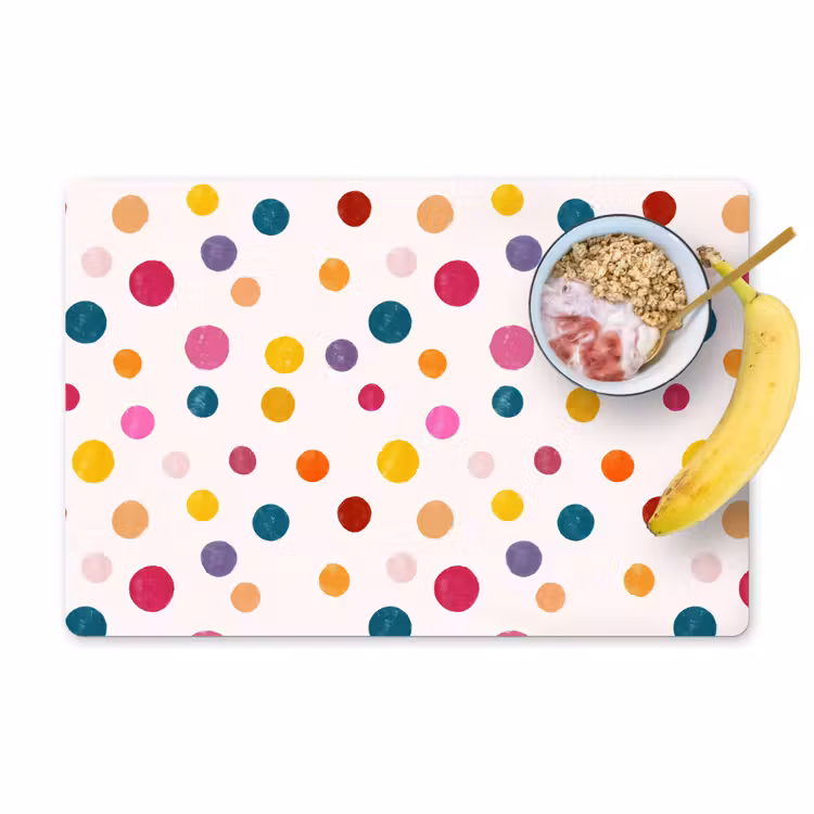 Placemat - 6 stuks - Cirkels - Speels - Kleurrijk — 1