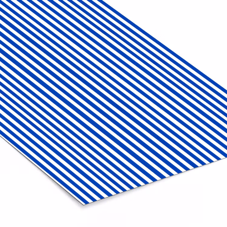 Poster met lijst - Klassiek - Strepen - Blauw — 7