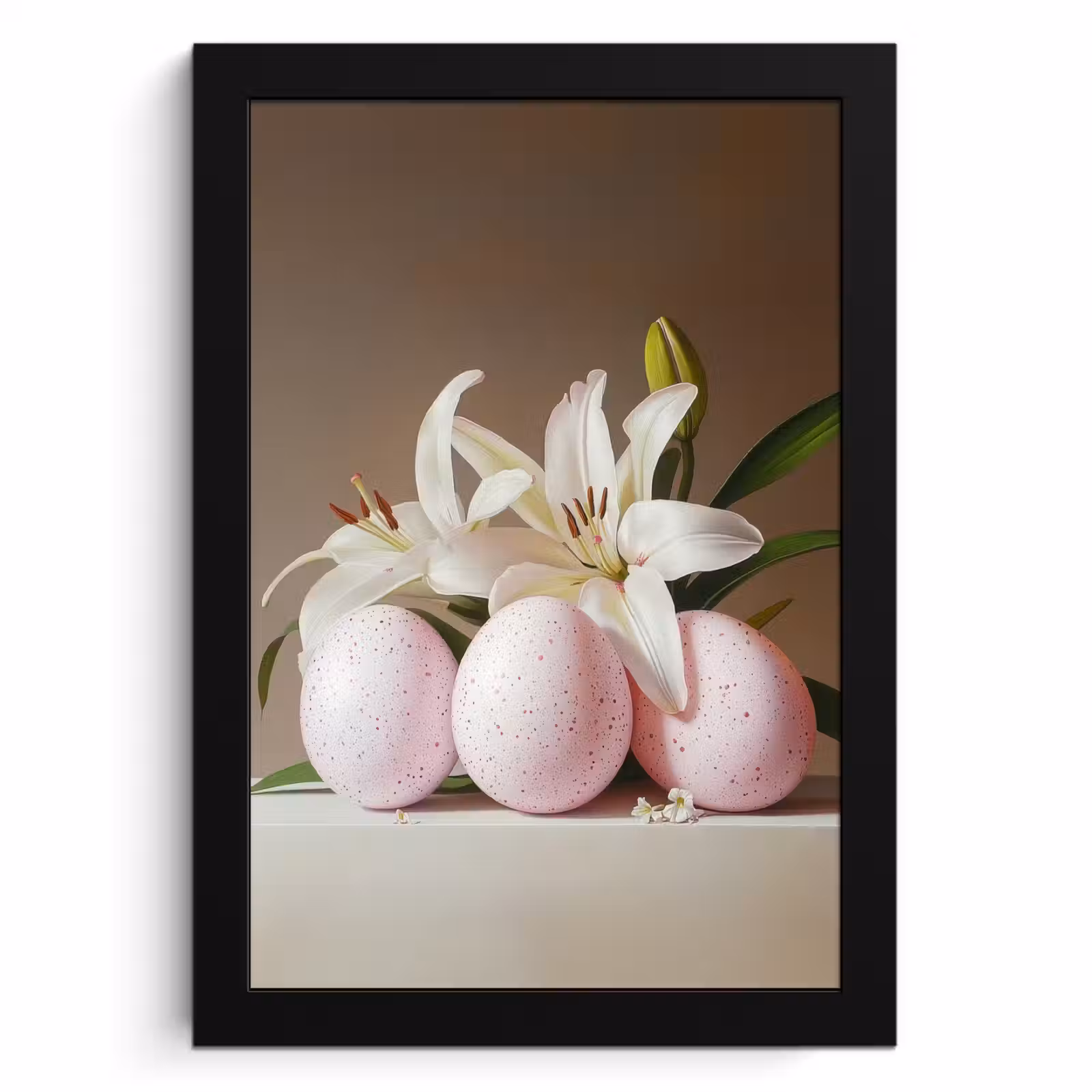 Poster met lijst - Lelies - Eieren - Pasen — 1