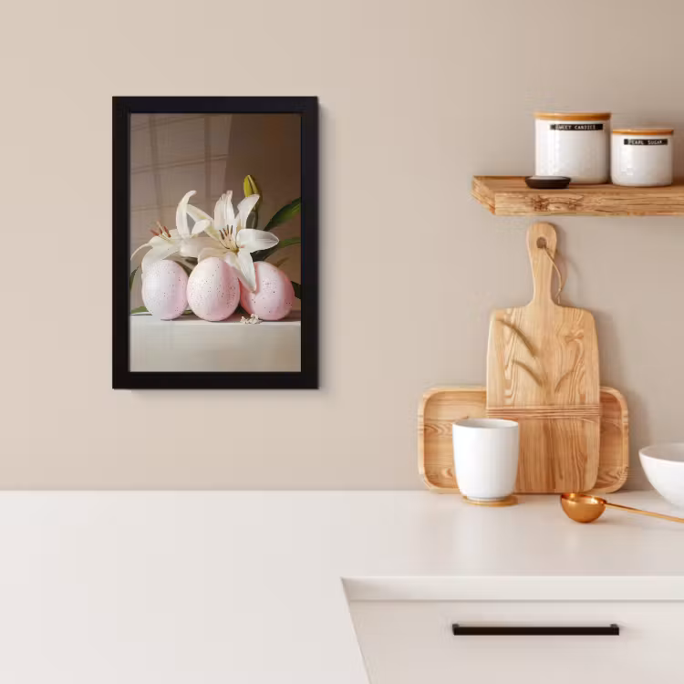 Poster met lijst - Lelies - Eieren - Pasen — 2