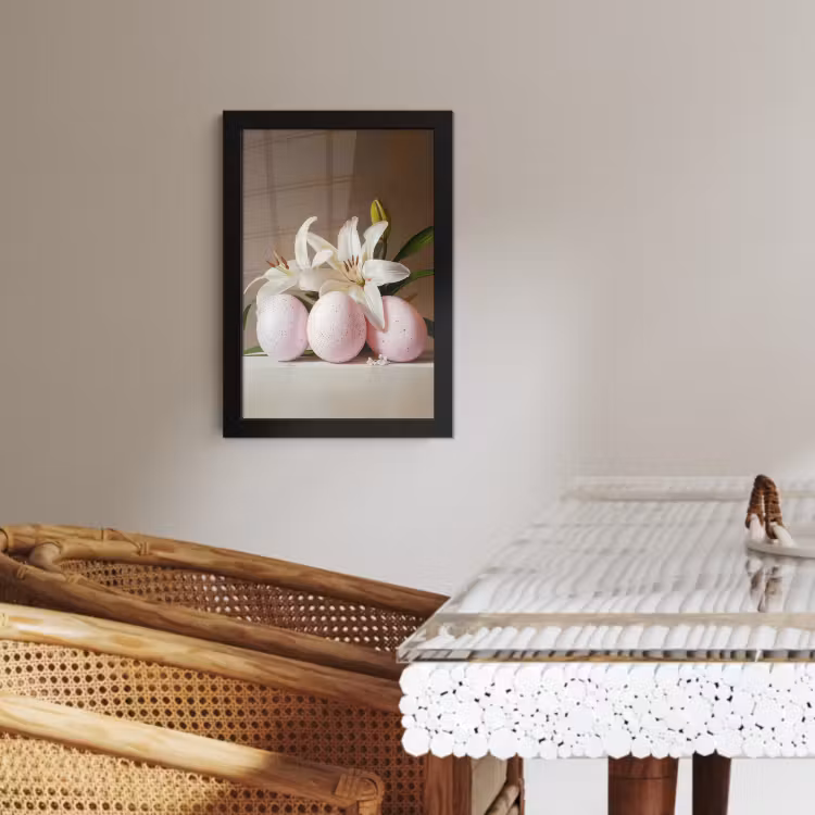 Poster met lijst - Lelies - Eieren - Pasen — 4