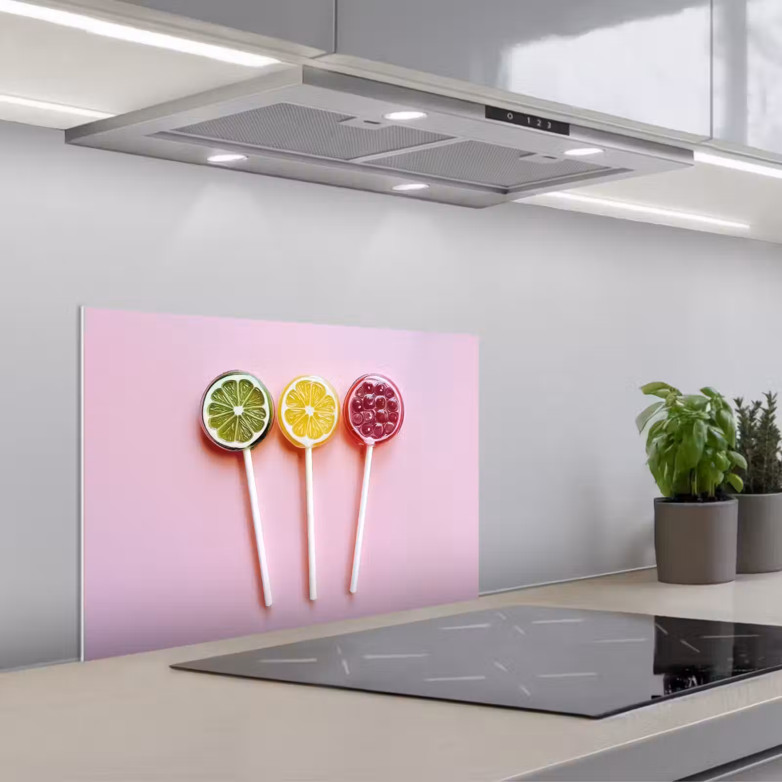 Spatscherm keuken - Lolly - Snoep - Citrus — 1