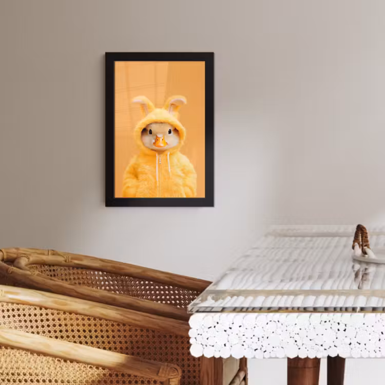 Poster met lijst - Paashaas - Kostuum - Eend — 4