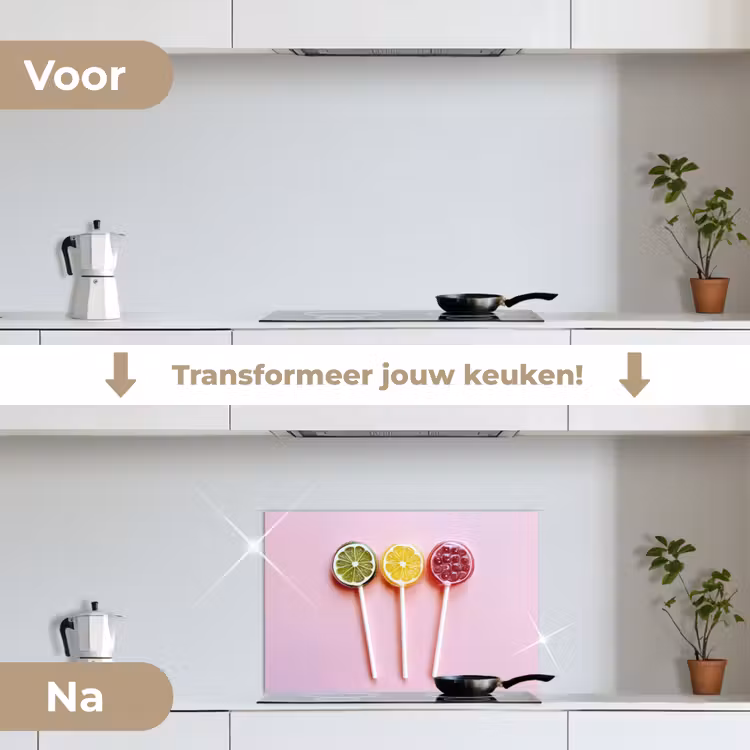 Spatscherm keuken - Lolly - Snoep - Citrus — 7