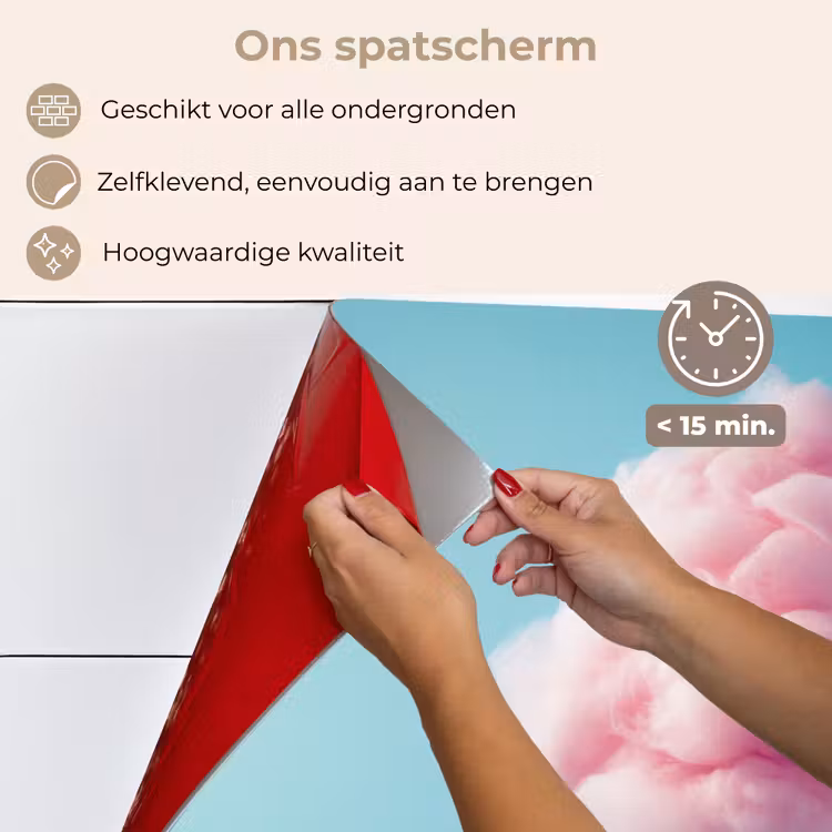 Spatscherm keuken - Suikerspin - Zoet - Snoep — 4