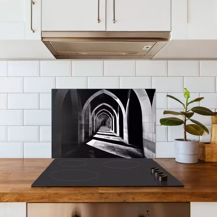 Spatscherm keuken - Gang - Bogen - Schaduw - Diepte — 3