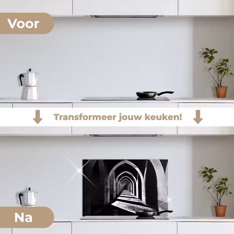 Spatscherm keuken - Gang - Bogen - Schaduw - Diepte — 7