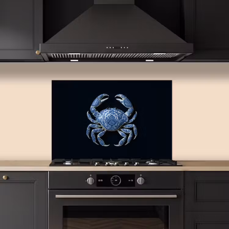 Spatscherm keuken - Krab - Delfts blauw - Dieren — 5