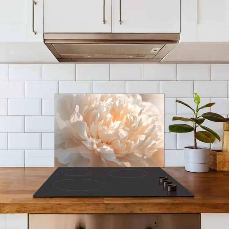 Spatscherm keuken - Close up - Pioenroos - Lichtroze — 3