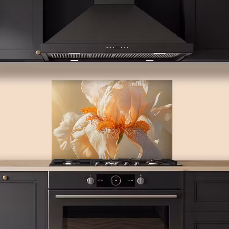 Spatscherm keuken - Close up - Oranje - Iris — 5