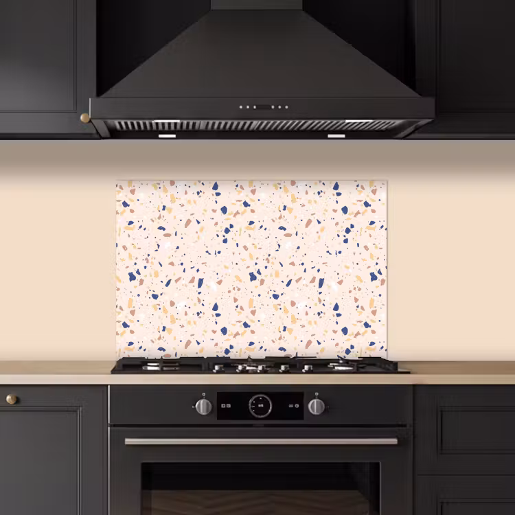 Spatscherm keuken - Terrazzo - Patroon - Kleurrijk - Indigo — 5