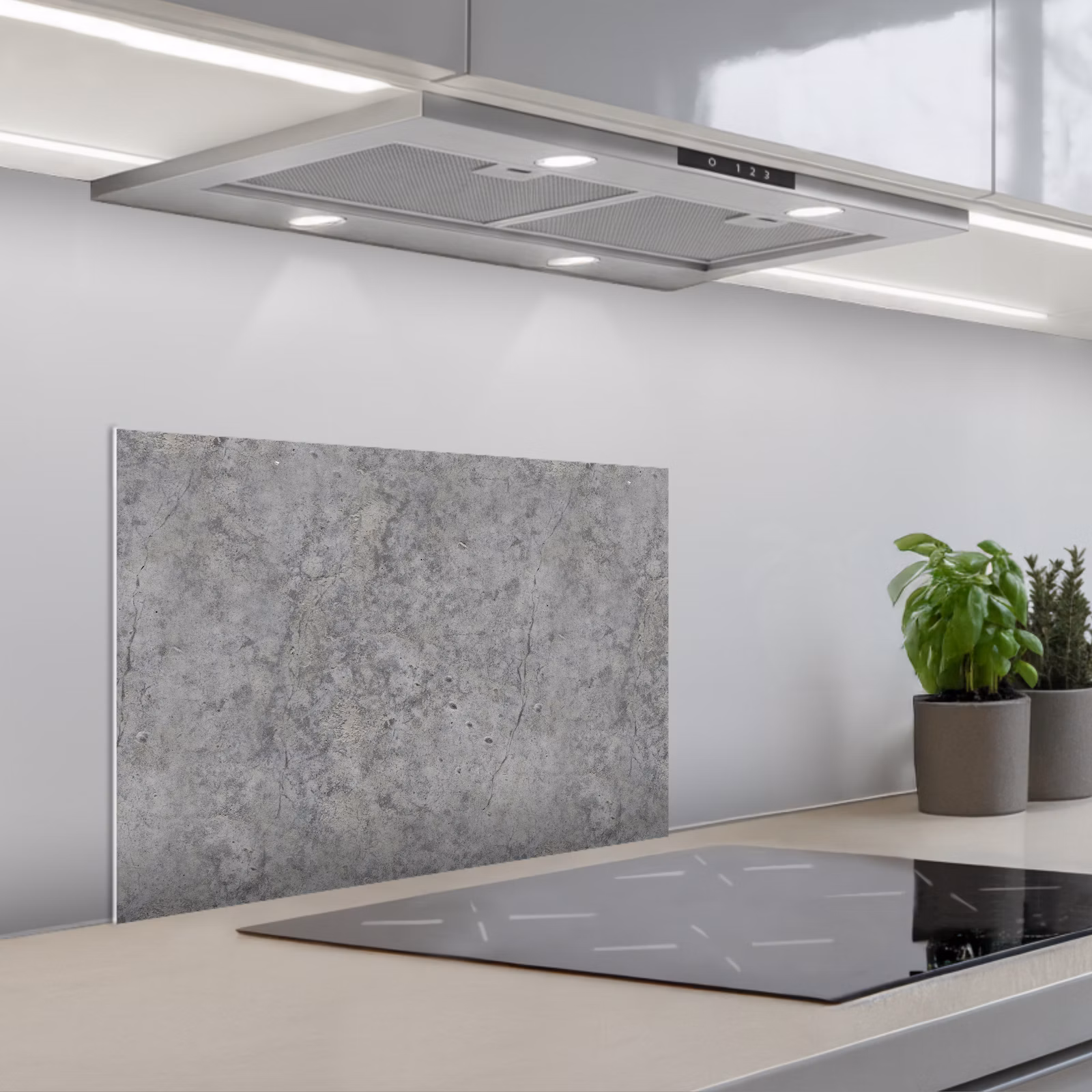 Spatscherm keuken - Beton - Antiek - Patronen — 1