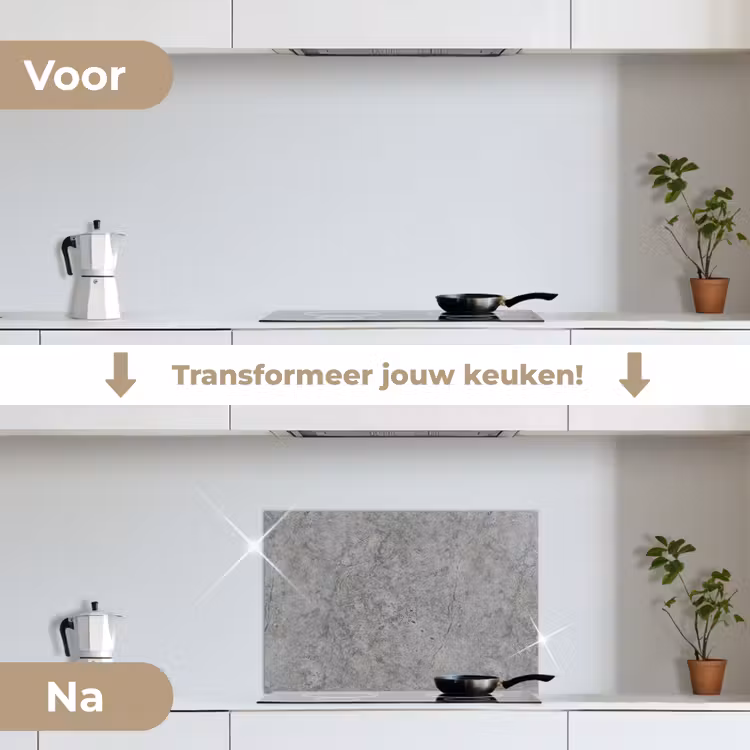 Spatscherm keuken - Beton - Antiek - Patronen — 7