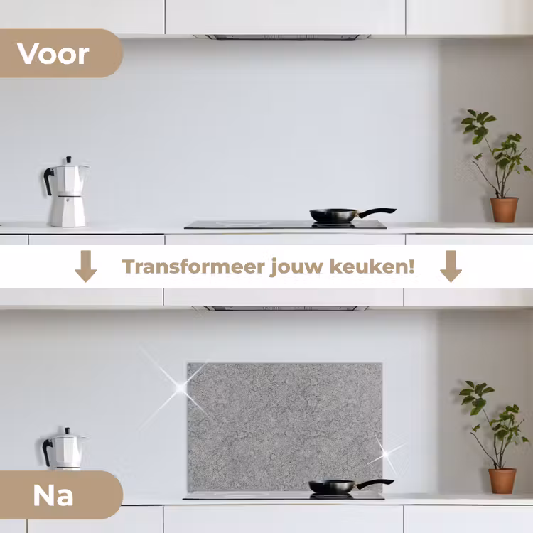 Spatscherm keuken - Beton - Muur - Patronen - Industrieel — 7