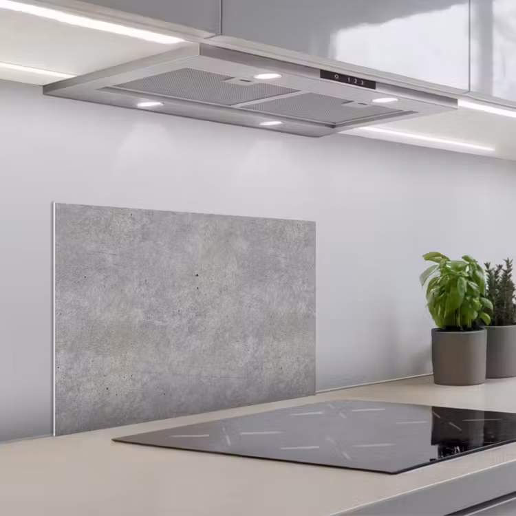 Spatscherm keuken - Beton - Patronen - Industrieel — 1
