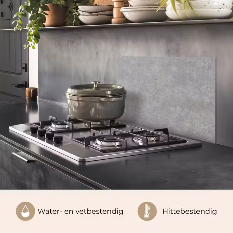 Spatscherm keuken - Beton - Patronen - Industrieel — 2