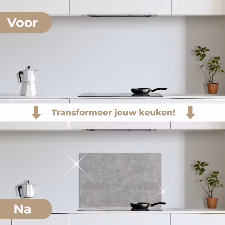 Spatscherm keuken - Beton - Patronen - Industrieel — 7