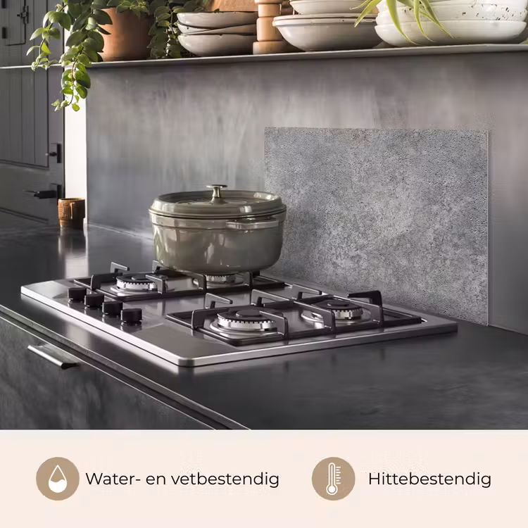 Spatscherm keuken - Patronen - Industrieel - Beton — 2