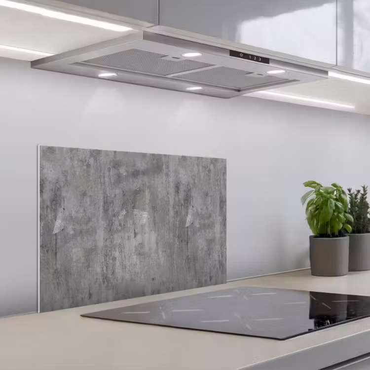 Spatscherm keuken - Roest - Beton - Patroon — 1