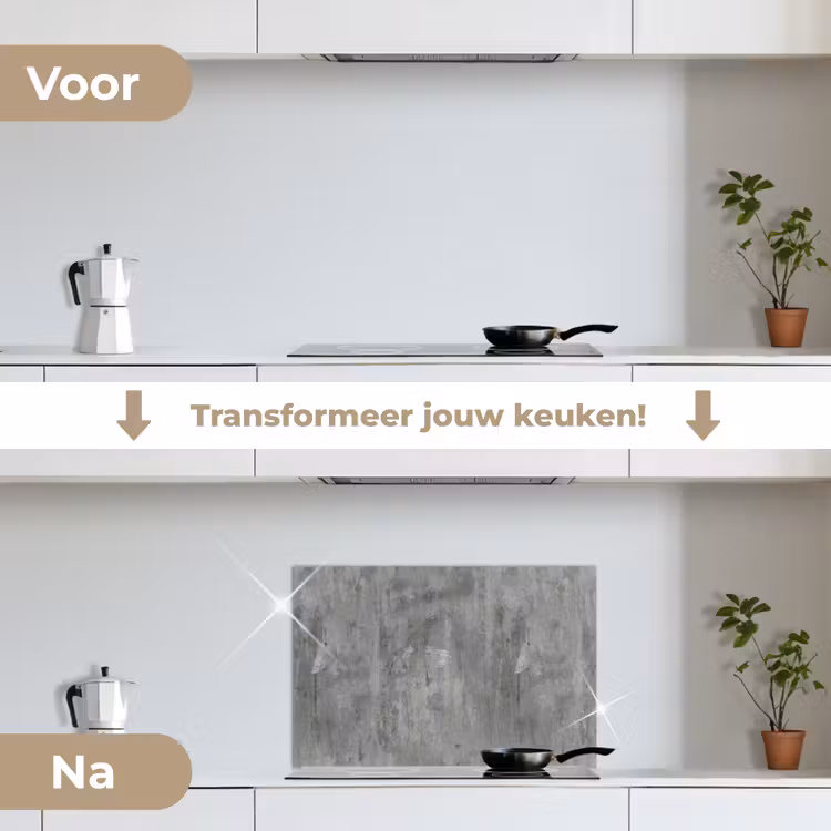 Spatscherm keuken - Roest - Beton - Patroon — 7