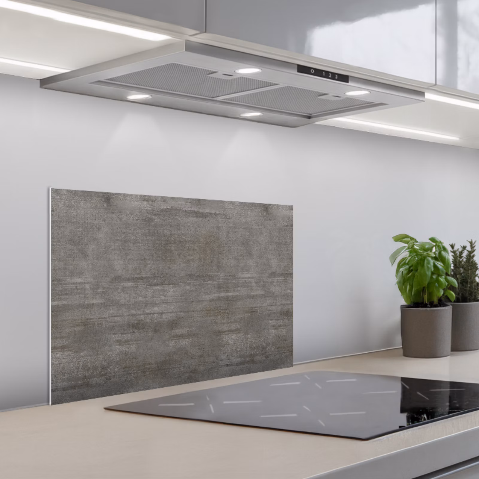 Spatscherm keuken - Structuur - Beton - Steen - Patronen — 1