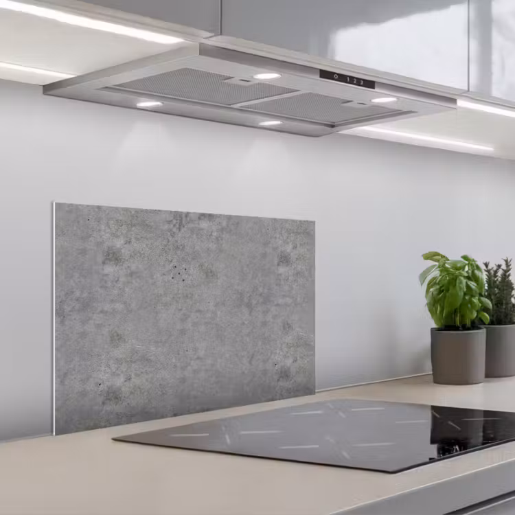 Spatscherm keuken - Beton - Industrieel - Patronen — 1