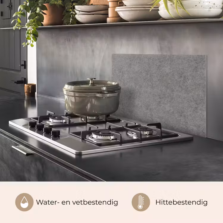 Spatscherm keuken - Beton - Textuur - Patronen — 2
