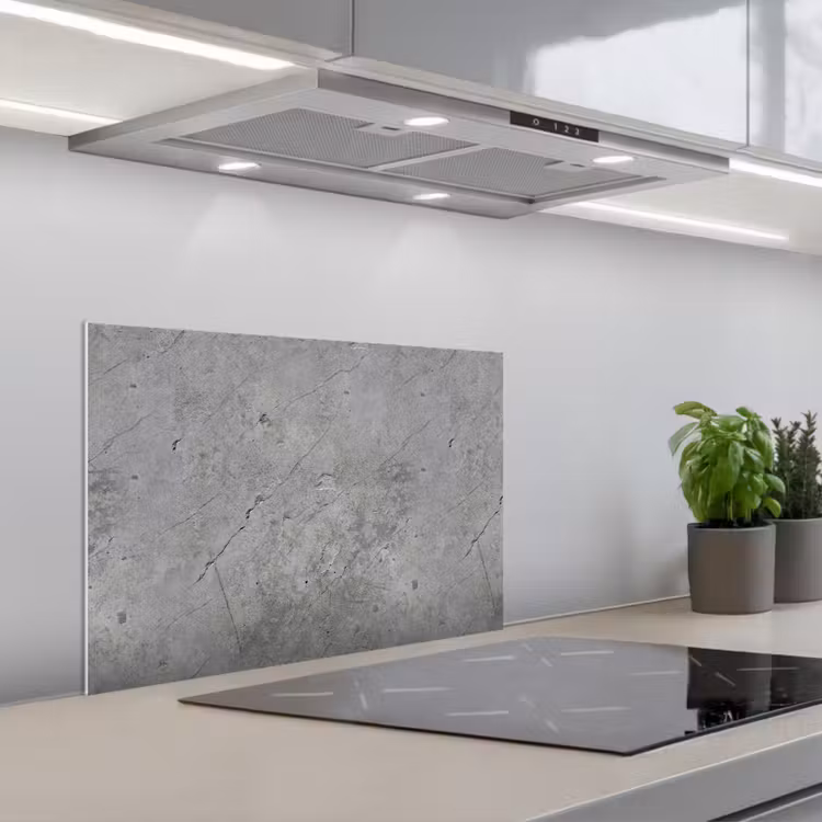 Spatscherm keuken - Patronen - Beton - Oud — 1
