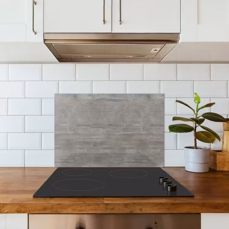 Spatscherm keuken - Patroon - Beton - Grijs — 3