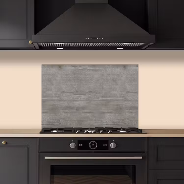 Spatscherm keuken - Patroon - Beton - Grijs — 5