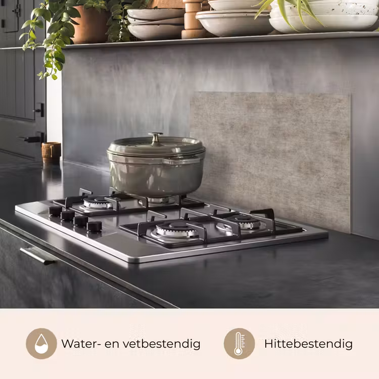 Spatscherm keuken - Retro - Beton - Patroon — 2