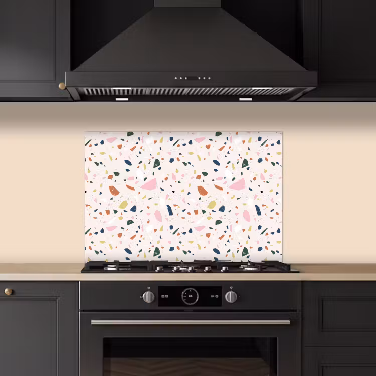 Spatscherm keuken - Terrazzo - Patroon - Kleurrijk — 5